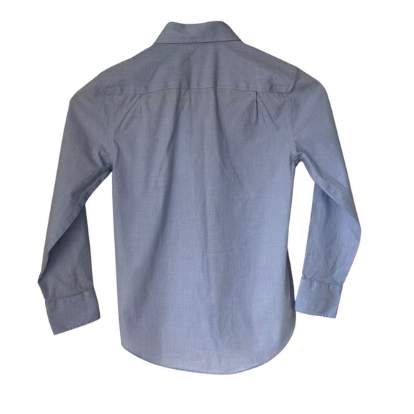 J. Crew Factory Boys Long Sleeve Thompson Blue Button Down Shirt Size 10 NWOT - Picture 6 of 8